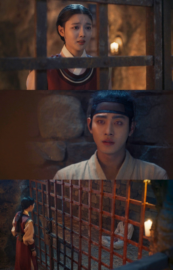 '홍천기' 안효섭♡김유정, 애틋한 '옥중 로맨스' 예고