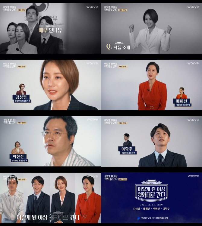 '청와대로 간다' 김성령·배해선 "기존 정치 드라마와 달라서 독특"