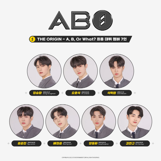 IST엔터, 신인 보이그룹 ABO 데뷔 멤버 확정