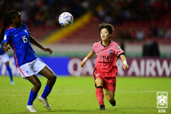 '황인선호' 한국 女 U-20 대표팀, 프랑스에 0-1 석패...8강행 좌절