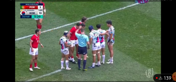 한국, 포르투갈 꺾고 2승째...7인제 럭비월드컵 21위 '유종의 미'