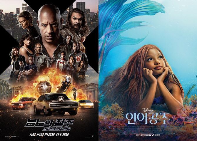 '분노의 질주10', 7일 만에 100만 돌파…'인어공주' 2위로 시작