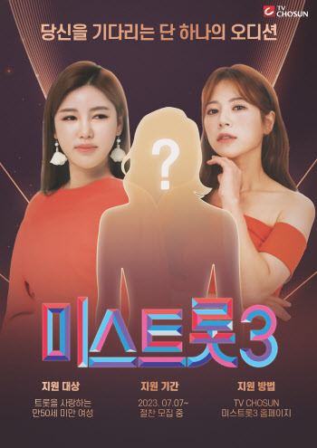 제2의 송가인·양지은 찾는다…'미스트롯3', 참가자 모집 포스터 공개