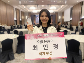 'AG 2관왕' 여자 펜싱 최인정, MBN여성스포츠대상 9월 MVP