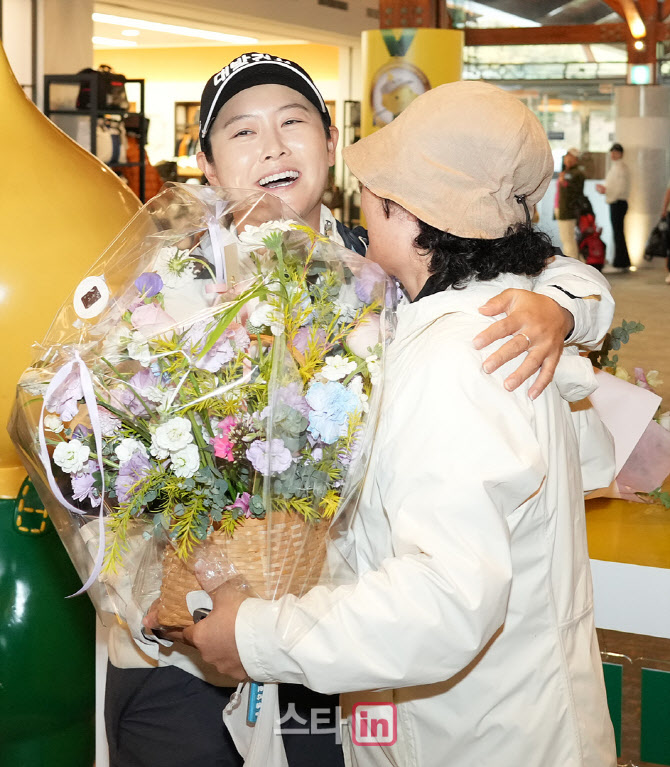 [포토]정연주 '엄마 사랑해요'