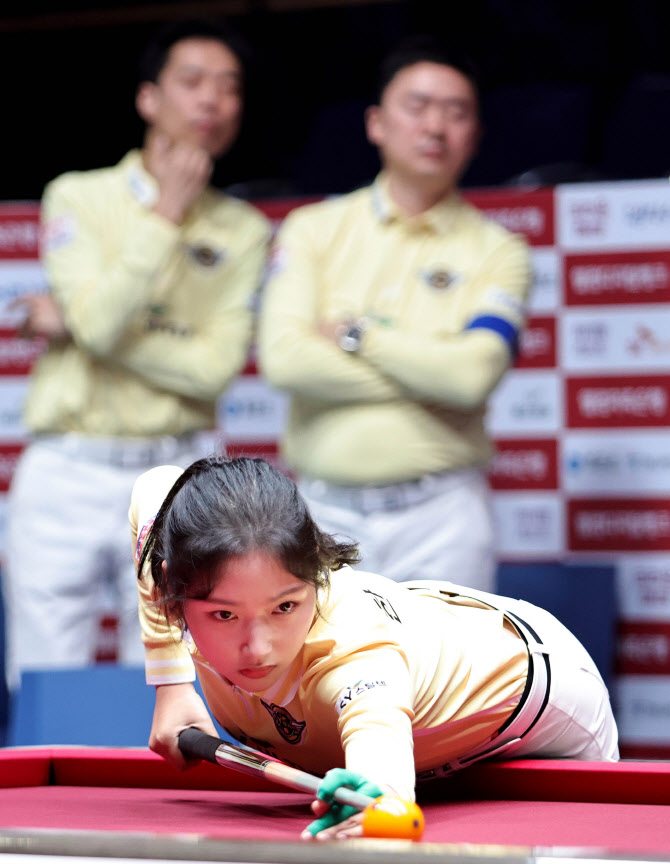 한지은, 혼자 2승 활약...에스와이, PBA 팀리그 4라운드 첫 승