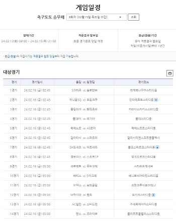 축구토토 승무패 7회차 적중결과 발표 결과, 1등 적중금 약 8천만원