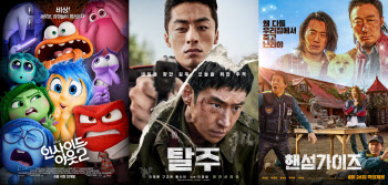 '탈주', 극장가 전체 1위 탈환→'핸섬가이즈' 100만…韓영화 뒷심발휘