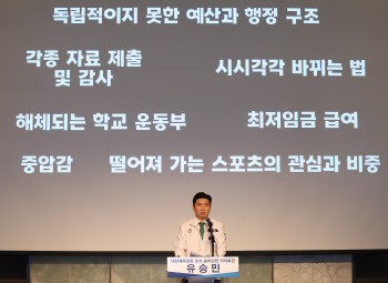 ‘대한체육회장 출마’ 유승민, “체육회 향한 걱정, 희망·행복으로 바꿔드릴 것”