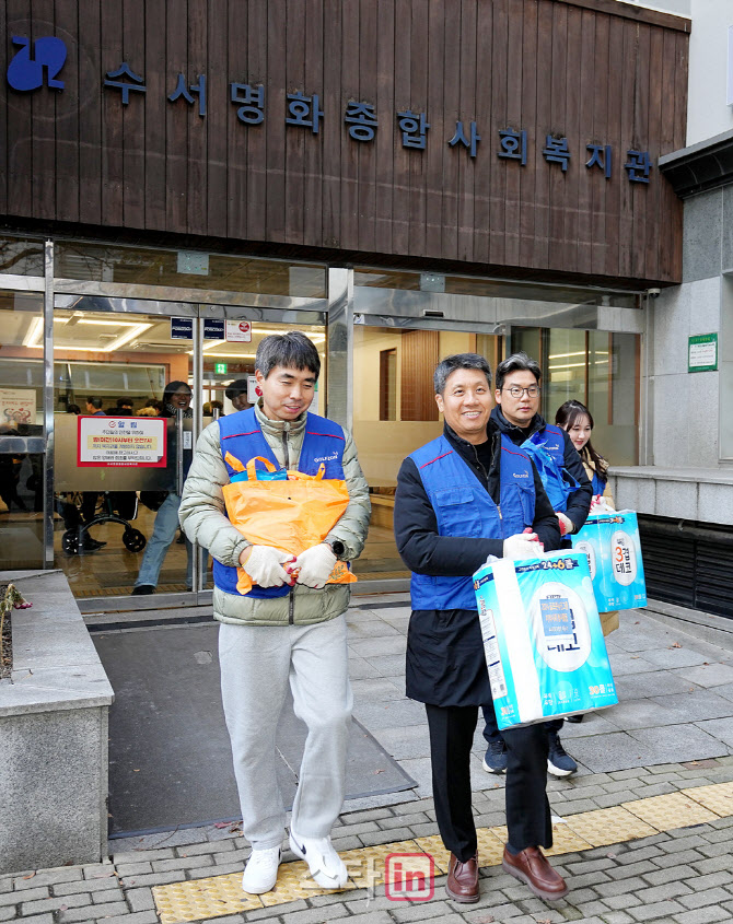 [포토]골프존 박강수 대표,모두 함께하는 봉사활동