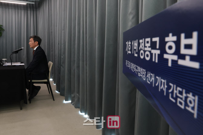 정몽규, 허정무·신문선 향해 “비방·지연 행위 대신 선거에 집중하라”