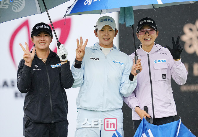 [골프in포토]마다솜-박보겸-유현조,모두 같은 스폰서 삼총사