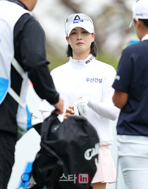 [골프in포토]박결,웃음 참을 수 없어