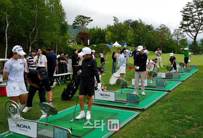 [골프in포토]맥콜 모나 용평 오픈 with SBS Golf,원포인트 레슨 전경