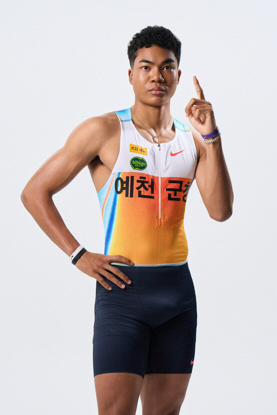 '단거리 기대주' 나마디 조엘 진, 든든한 후원 받는다...CJ와 계약
