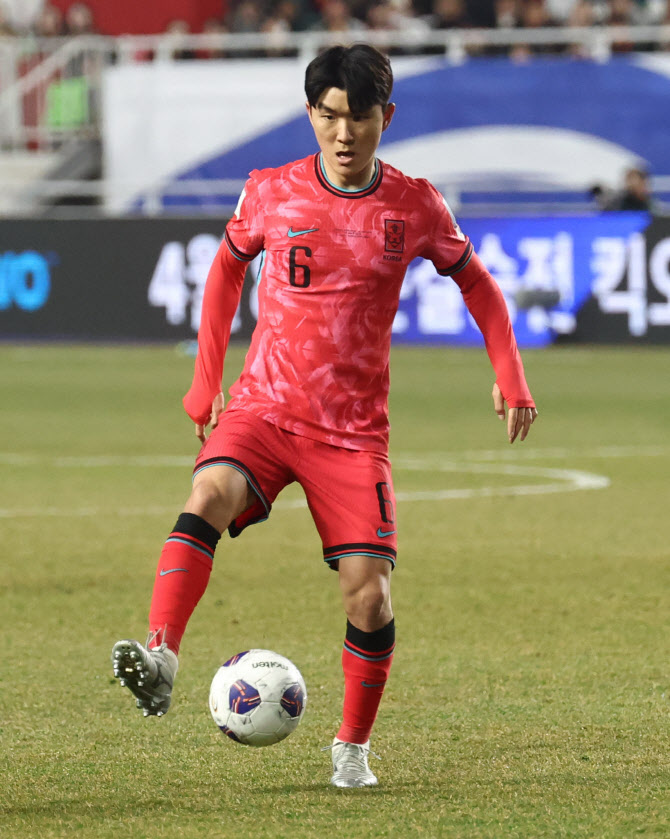 '홍명보호 핵심 주전' 황인범, 미국 원정 합류 무산...서민우 대체발탁