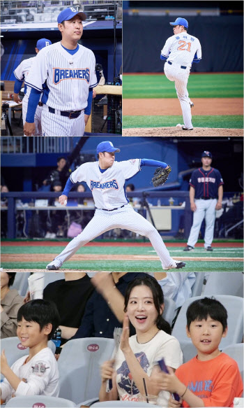 '최강야구' 윤석민, 6년 만의 등판…미모의 아내 공개