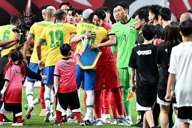 홍명보호 만나는 브라질, 네이마르 없다... '비니시우스·히샤를리송 승선'
