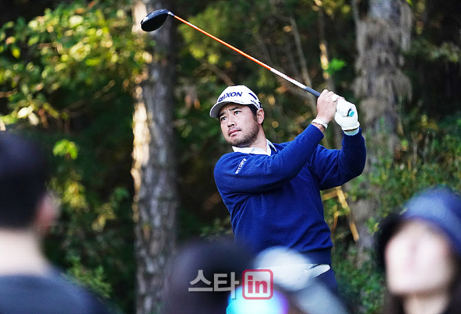 [포토] 마쓰야마 히데키, 많은 관심 속에
