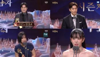 '열혈사제2' 김성균·성준·김형서·이유비, 시즌제 부문 우수상 [SBS 연기대상]