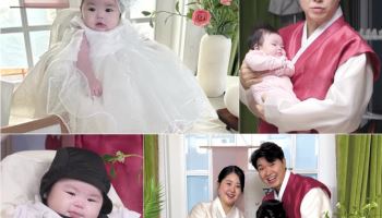 '슈돌' 박수홍, 늦둥이 딸 100일…"아내 김다예 수술 받아"