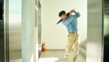 '로비' 하정우, 골린이 현실 공감 모먼트…초보 폼까지 '찐'이네