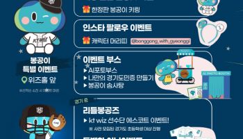 KT위즈¸ 2일부터 경기도와 함께하는 '봉공위즈데이’ 개최
