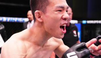 '새신랑' 박현성, 서브미션으로 UFC 2연승..."아내 고맙고 사랑해"