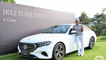 최민경, KLPGA 투어 첫 홀인원…7500만원 상당 벤츠 받아