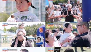'이경실 子' 손보승, 3세 아들과 눈물의 이별…삭발하고 '입대'