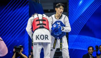 '태권브이' 배준서, 남자 58kg급 우승...결승서 김종명 제압