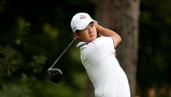 최승빈, KPGA 투어 역대 11번째 ‘백투백 이글’…1R 공동 선두 도약