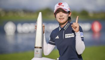 LPGA 투어 우승한 황유민, BMW 대신 상상인 출전하는 이유