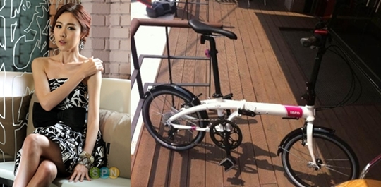 간미연, 트위터 통해 자전거 절도범 공개 수배