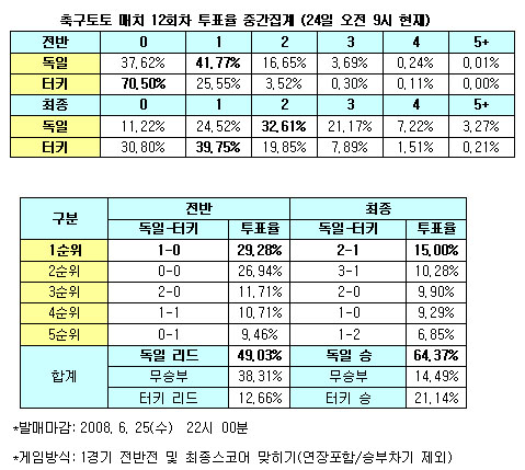  축구팬 독일, 터키 누르고 결승 진출" 전망