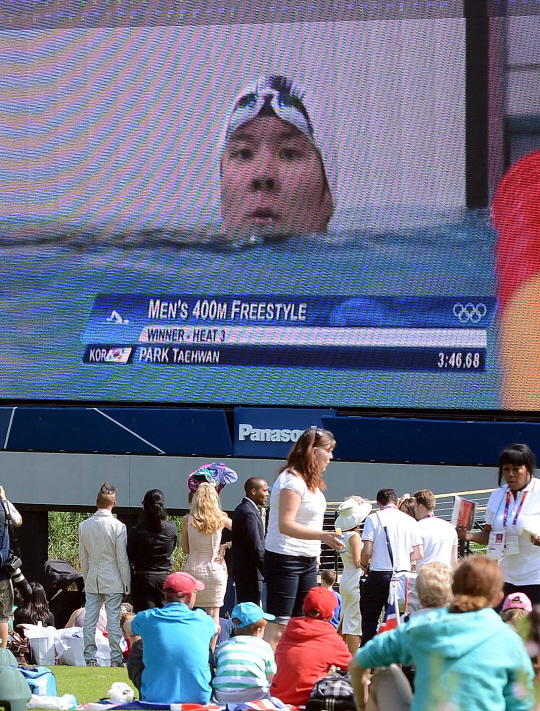 박태환, 예선 조1위로 들어왔는데..                                                                                                                                                                 