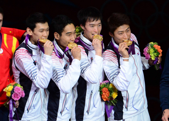 男사브르 단체, 한국 올림픽 역사상 100번째 金
