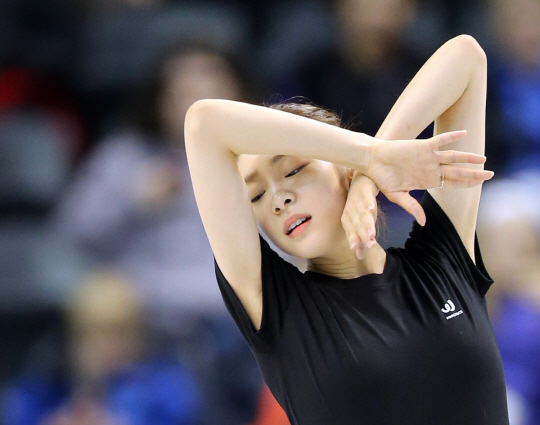  공식훈련 하는 김연아                                                                                                                                                                             
