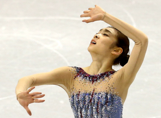  최종 리허설 하는 김연아                                                                                                                                                                          