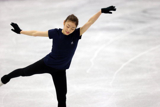 훈련하는 김연아                                                                                                                                                                                  