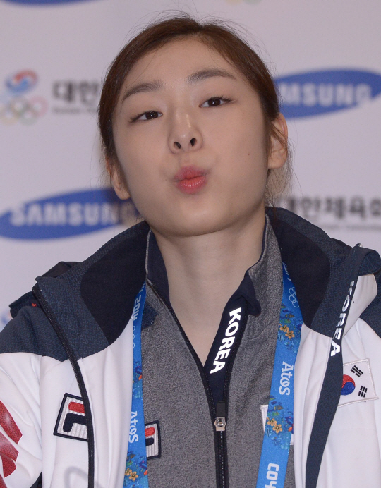  여유 넘치는 김연아                                                                                                                                                                               