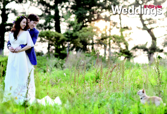 박지성-김민지, '백허그의 정석'                                                                                                                                                          