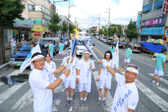 인천 AG 성화, 경북도청 안치