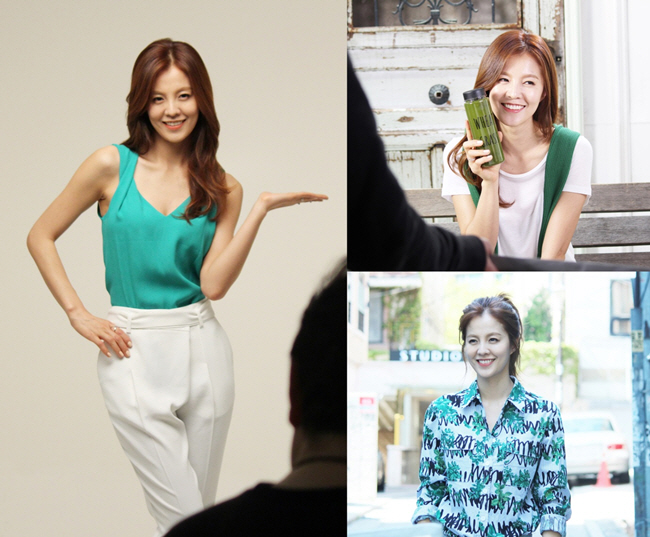 김성은, 광고 B컷 공개..잔근육 팔+한줌 허리 '워너비 몸매'                                                                                                                                      