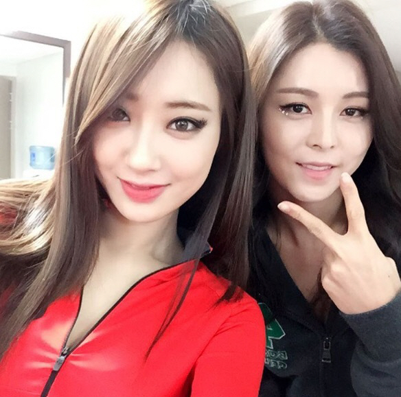 경리, '머슬퀸' 파트너 모델 권도예와 함께                                                                                                                                                