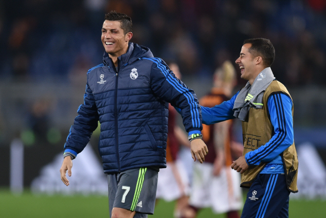  레알 vs 로마, 승리 후 활짝 웃는 크리스티아누 호날두                                                                                                                                              