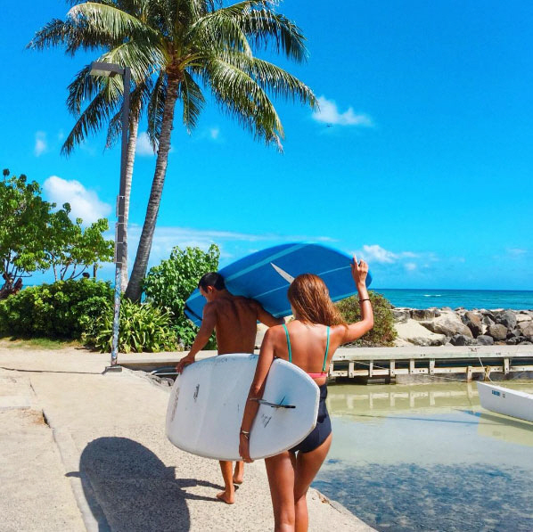  NS윤지, 하와이서 꿀잼 서핑.."어디 한 번 나가볼까나"                                                                                                                                    