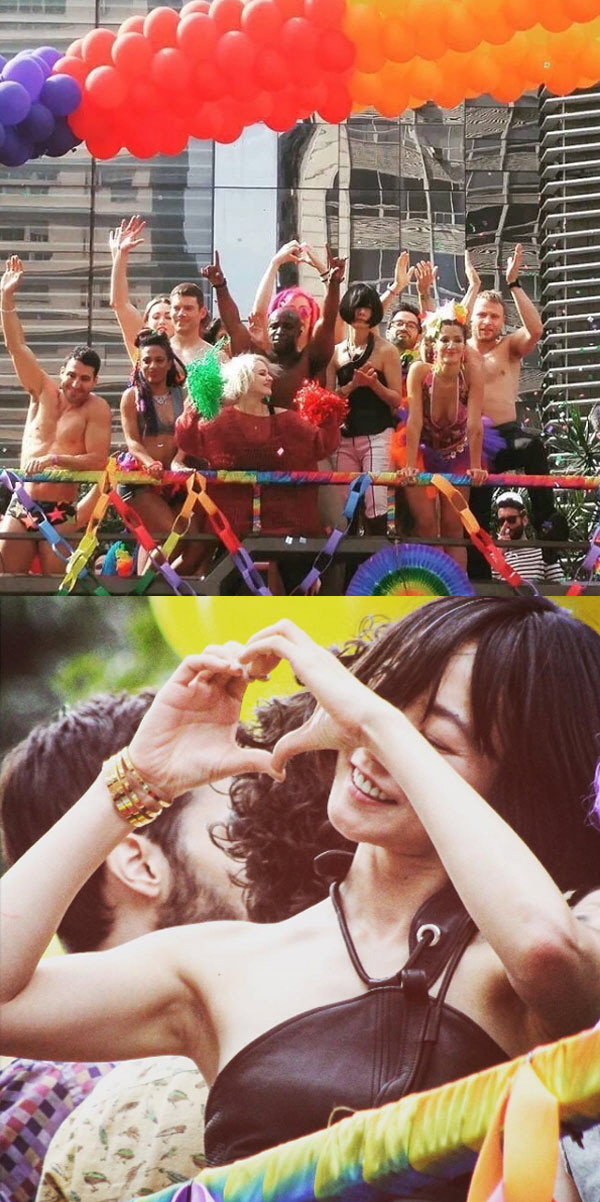 배두나, 세계 최대 동성애자 축제 등장..알고보니 "`센스8` 촬영중"