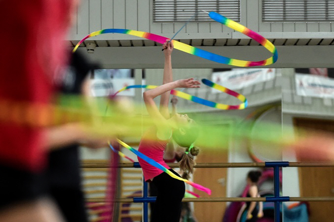 리듬체조 꿈나무, `리본보다 유연하게`                                                                                                                                                              