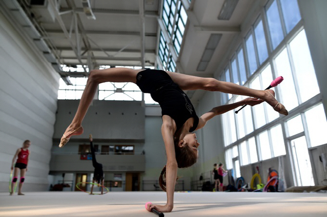 러시아 리듬체조 꿈나무 `올림픽 출전을 꿈꾸며…`                                                                                                                                                         